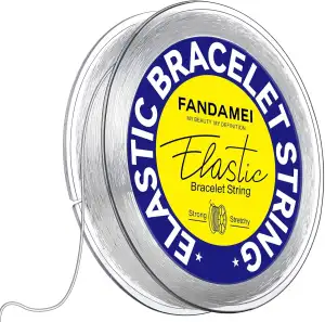 FANDAMEI 0.5mm x 70m Gummiband Für Armbänder, Elastisches Band Für Armbänder, Sc
