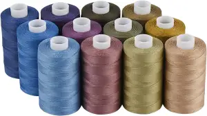 Simthread Baumwoll Nähgarn Quiltgarn für Nähen und Quilten Maschinen - 550 Yards