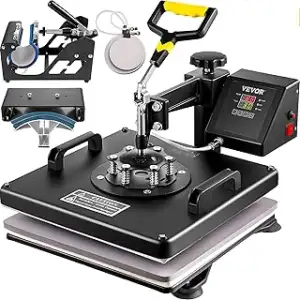 VEVOR 5 in 1 Heißpresse Heat Press für Textil Transferpresse Textilpresse mit Pl