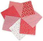 7 Stück Baumwollstoff Stoffpaket 50 x 50 cm, Patchwork Stoffe, Stoffreste – DIY Stoff für Basteln...