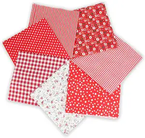 7 Stück Baumwollstoff Stoffpaket 50 x 50 cm, Patchwork Stoffe, Stoffreste – DIY 