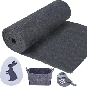 Bastelfilz 3mm, Filzstoff Meterware 30cm×300cm, Filzrolle Filzplatten Nadelfilz 