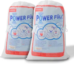 POWER FÜLL Füllwatte | 2 x 1,25 kg - Stopfmaterial | Füllmaterial für Stofftiere