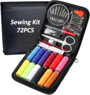 RFWIN Reise Nähset mit 72er Nähzubehör, Nadel und Fadenset Tragbares Mini Nähset