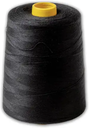 IPEA Nähgarn Schwarz Professionell – GROSSE SPULE mit ganzen 9000 Metern (10000 