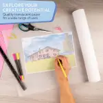 WINTEX 50 m Transparentpapier Rolle - Schnittmusterpapier Rolle perfekt zum Basteln oder Abpausen geeignet - Skizzenpapier für zu Hause oder im Architektenbüro einsetzbar