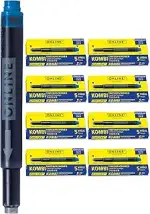 ONLINE 40x Patronen blau ONLINE 4, Universal, für alle gängigen Füller (Lamy, Pelikan, etc.), Ers...