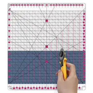 Quilt-Lineal | 12.5x12.5 Inch Schlitz-Quilt-Lineal zum Schneiden, Nähen und Patc