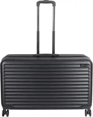 SEMPLIX Nähmaschinentrolley für alle gängigen Haushaltsnähmaschinen, Hartschalenkoffer mit hoher Mobilität und 360°Wendigkeit durch 4 leichtgängige Rollen (schwarz, 71,5 x 30 x 40 cm)