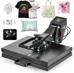 CREWORKS Textilpresse 2000W Transferpresse 50x40cm T-Shirt Sublimationsmaschine Hitzepresse Heat ...
