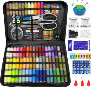 Nähset mit Nähzubehör, 66 Farbe Faden Nähset für Erwachsene, 305PCS Professionel