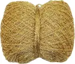 Gold Garn 250m 50g Glitzergarn Häkelgarn Strickgarn Metallic Kordel für DIY Fancy Stricken Pullov...