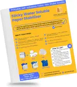 New brothread 6PCS A4 (29.7x21cm) Selbstklebende Wasserlösliche Stickvlies Bedruckbare Stickereipapier -Mittleres Gewich- zum Drucken oder Zeichnen von Mustern geeignet, Hand- und Maschinenstickerei