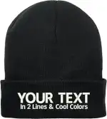 Strickmütze zum Personalisieren - Custom Beanie Mütze Personalisierte Mütze für Damen und Herren ...