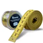 Oriento Maßband für Körper 150 cm/60 Zoll – Doppelseitiges Flexibles Körper Maßband zum Nähen, Basteln und für Gewichtsabnahme – Biegsames Schneidermaßband mit Zentimeter- und Zollangaben -Gelb