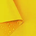 Wasserdichter Polyesterstoff 100% Polyester Stoffe meterware zum nähen Gartenmöbel, Schirme, Vorhänge für Garten KODURA 100x150 cm (Sonnengelb)