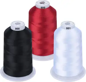 Simthread Maschinenstickgarn 5000M Spulen Set Polyester Stickgarn Klassische Far