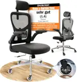 CLOUVOU SmartSeat Bürostuhl Ergonomisch [TESTSIEGER] Schreibtischstuhl 100% individuell einstellbar | Büro Stuhl & Gaming Stuhl | Computerstuhl Home Office Chair Ergonomic | Drehstuhl 150 kg