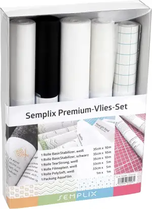 SEMPLIX Premium Vlies-Set (6-TLG.) - Starter-Set für Sticker