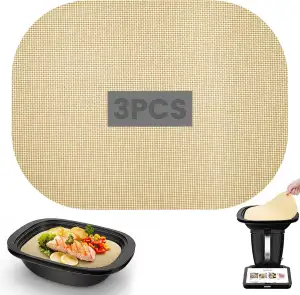 Fentar 3 Stücke Dauerbackmatt Für Thermomix TM7, Permanent Backfolie Wiederverwe