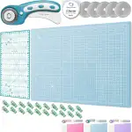 Honey's Heaven 45 mm Rollschneider Stoffschneider Set inkl. Schneideunterlage, Ersatzklingen, Sto...