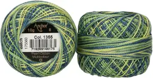 Anchor 4518008-01355 Stickgarne, 100% Baumwolle, 1355, Stärke 8, 82m, 82 Meter