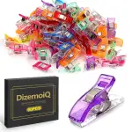 60 Stück Nähclips Stoffklammern für Nähen und Quilten Bunte Nähklammern mit Aufbewahrungsbox für Patchwork Basteln und Textilarbeiten Starker Halt statt Stecknadeln