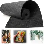 Mbsomnus Filz Meterware 40 cm×300 cm×2 mm Filzrolle Dunkelgrau Filzstoff Meterware 2 mm Dick Filzmatte Polyester Filzmatten zum Zuschneiden, Nähen & Kratzschutz für DIY-Deko, Tischläufer & Taschen