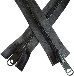 Reißverschluss 2 Wege Beidseitig Doppelzipper Reißverschlüsse 2-Weg #10 Grob Lan
