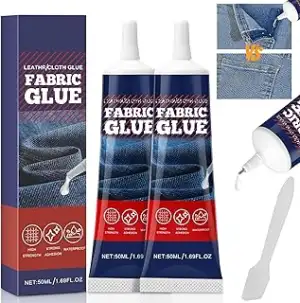 100ml Textilkleber, Stoffkleber, Wasserfest Transparenter Textilkleber für Stoff