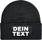 Unisex Erwachsenen Mütze Beanie Bedrucken Lassen - Mit Wunschtext personalisiert - Individuell al...