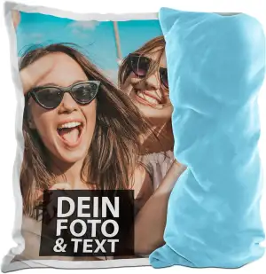 Print Royal Flauschiges Fotokissen selbst gestalten - inklusive Kissenfüllung - 