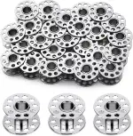 25 Stück Metallspulen, Metallnähmaschinenspulen, Metallspulen für Nähmaschinen mit Spulenkapsel, Spulen, Metallgarnspule für handgefertigte Nähmaschinen