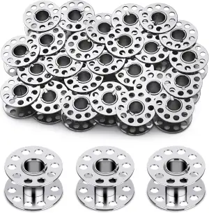 25 Stück Metallspulen, Metallnähmaschinenspulen, Metallspulen für Nähmaschinen m