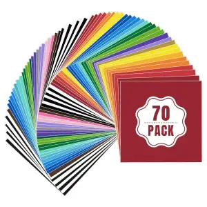 Lya Vinyl 70 Stück Klebefolien Vinylfolie Plotter, Glänzend Plotterfolie Vinyl (