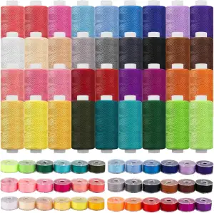 NäHgarn Set NäHgarn für NäHmaschine, 36 Farben Nähmaschinengarn Je Garnrollen un