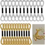 24 Stück Stickgarn Metallic Gold,Stickgarn Gold,Polyestergarn Kreuzstichfäden Anchor Stickgarns,E...
