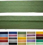 Baumwoll Schrägband 9mm breit Textilband Blende in 24 Farben