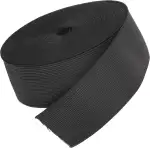 Flaches elastisches Gummiband – Dehnbares Nähband für Kleidung, Taillenbänder, Stirnbänder, Röcke, Perücken und Bastelprojekte, 6 Meter (Schwarz, 38mm)
