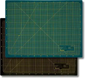 Victor Schneidematte grün schwarz 60x90cm 3-lagig Schneidematte A1 selbstheilend