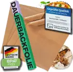 Netrox - Dauerbackfolie & Grillmatte (4er Set) für Backofen und Grill wiederverwendbar - extrem hitzebeständig, lebensmittelfreundlich - Backfolie Backpapier Backmatte - Backunterlage Matte (36x42cm)